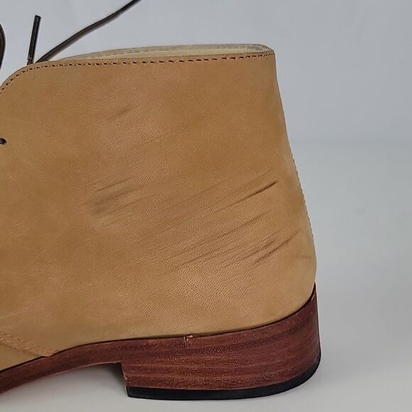 Nisolo Isa Brown Suede Leather Lace Up Women's Ankle Boots - Picture 4 of 16